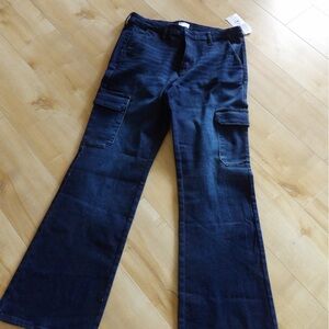Time and Tru Dark Indigo Flare Jeans